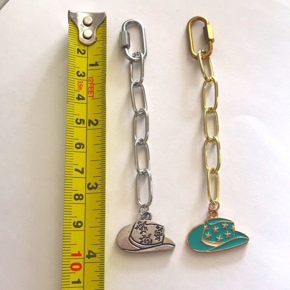 SET OF 4 PUR-SE-NAL BLING FOR YOUR BAG, ZIPPERS, or KEYCHAINS WESTERN THEMED - Picture 5 of 6